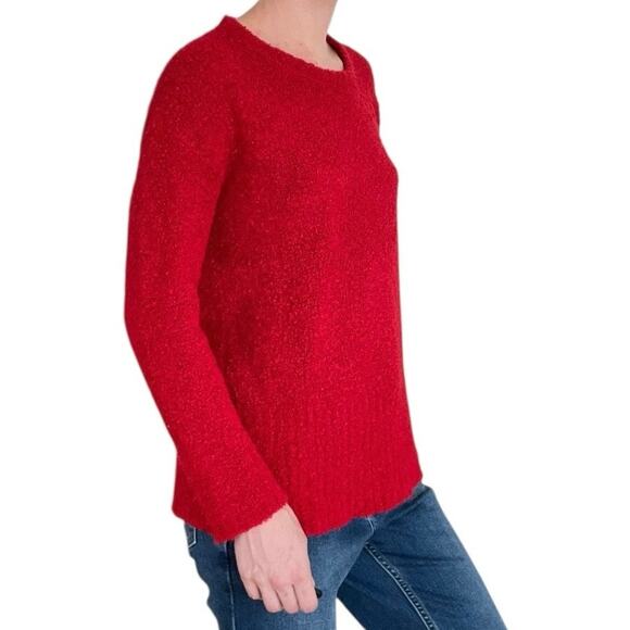 Pure Jill Red Knit Crewneck Sweater - Picture 3 of 8
